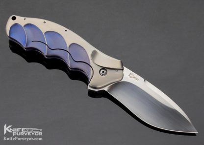 Ken Onion Custom Knife Lawman Anodized Titaniun Framelock Flipper - Image 4