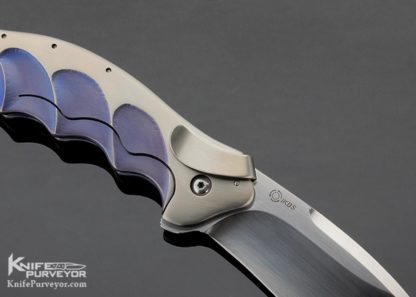 Ken Onion Custom Knife Lawman Anodized Titaniun Framelock Flipper - Image 5