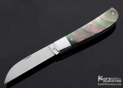 Ken Steigerwalt Custom Knife Black Lip Pearl Slip Joint 10584