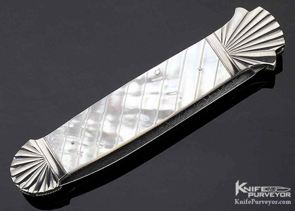 Shell Dagger Ken Steigerwalt Custom Knife Dagger Damascus Blade Fluted Double ...