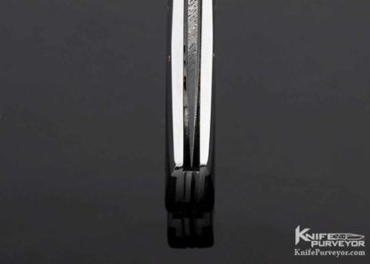 Ken Steigerwalt Custom Knife Damasteel, Pen Shell and 18Kt Gold Lockback 12647