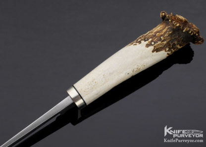 Larry Fuegen Custom Knife Crown Stag Goblin Drop Point Hunter - Image 6