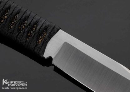 Lucas Burnley Custom Knife Stingray Skin with Japanese Cord Wrapped - Image 4