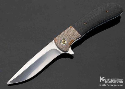 Michael J. Smith Custom Knife Super Conductor & Carbon Fiber Linerlock "Seeker" Flipper - Image 6