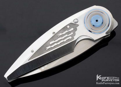 Michael Walker Custom Knife Zipper Blade Crescent Blade Lock - Image 3