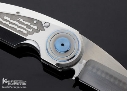 Michael Walker Custom Knife Zipper Blade Crescent Blade Lock - Image 5