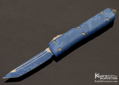Microtech Custom Knife Ultratech T/E Blue Camo Prototype - Image 2