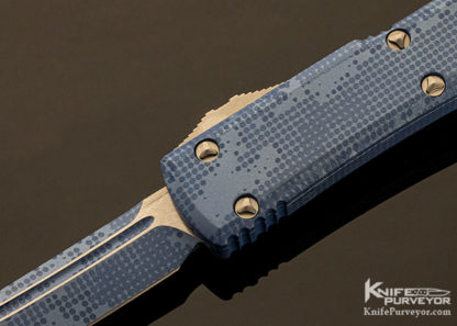 Microtech Custom Knife Ultratech T/E Blue Camo Prototype - Image 8