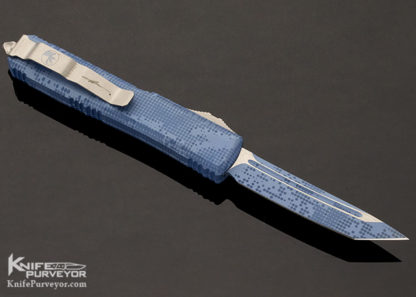 Microtech Custom Knife Ultratech T/E Blue Camo Prototype - Image 6