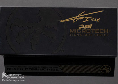 Microtech Custom Knife Ultratech T/E Blue Camo Prototype - Image 7