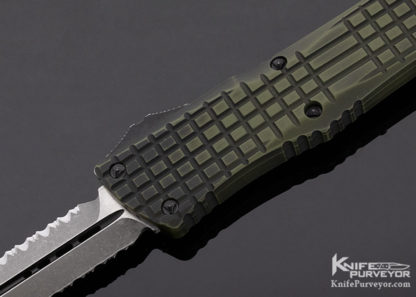 Microtech Custom Knife Frag Off Series Green OTF Combat Troodon #038 - Image 6