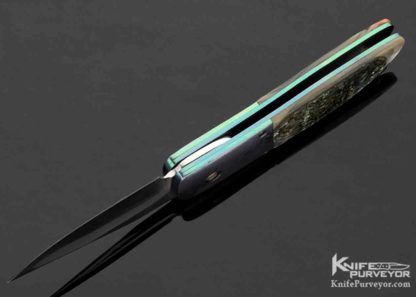 Mike Franklin Custom Knife Abalone Button Lock