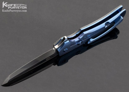 Mike Zscherny Custom Knife Carbon Fiber "Shindgy" Frame Lock Flipper - Image 5