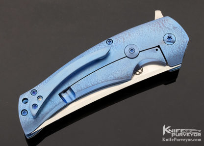 Mike Zscherny Custom Knife Carbon Fiber "Shindgy" Frame Lock Flipper - Image 4
