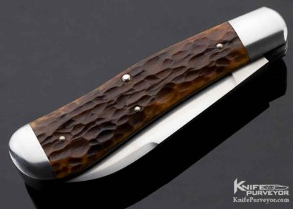 Reese Bose Custom Knife Jigged Bone 2 Blade Dog Leg Jack Slip Joint - Image 6