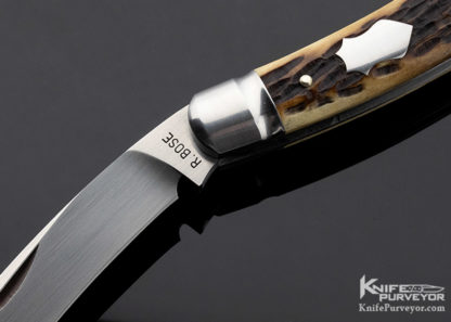 Reese Bose Custom Knife Jigged Bone Gardeners with Federal Shield - Image 2