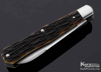 Reese Bose Custom Knife Remington Jigged Bone Coffin Jack Slip Joint #2 - Image 5