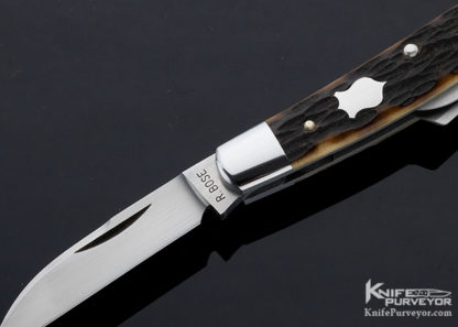 Reese Bose Custom Knife Remington Jigged Bone Congress Slip Joint #1 - Image 2