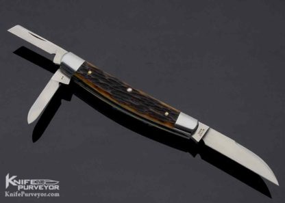 Reese Bose Custom Knife Remington Jigged Bone Congress Slip Joint #1 - Image 3