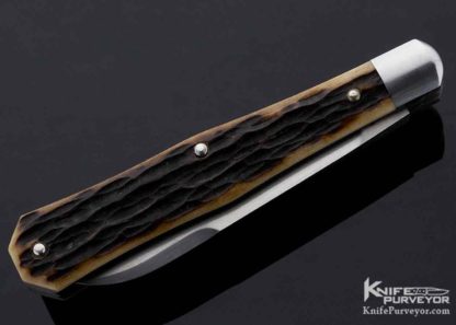 Reese Bose Custom Knife Remington Jigged Bone Gent's Coffin Jack Slip Joint #2 - Image 3