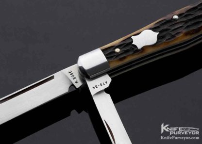 Reese Bose Custom Knife Remington Jigged Bone Gent's Coffin Jack Slip Joint #2 - Image 2