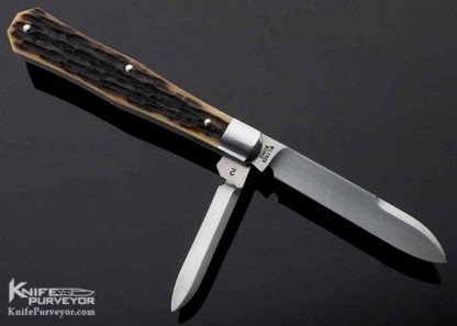 Reese Bose Custom Knife Remington Jigged Bone Gent's Coffin Jack Slip Joint #2 - Image 4