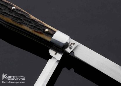 Reese Bose Custom Knife Remington Jigged Bone Gent's Coffin Jack Slip Joint #2 - Image 5