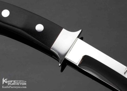 Ricardo Velarde Custom Knife Semi Integral Fighter with Fine Ebony Scales - Image 2