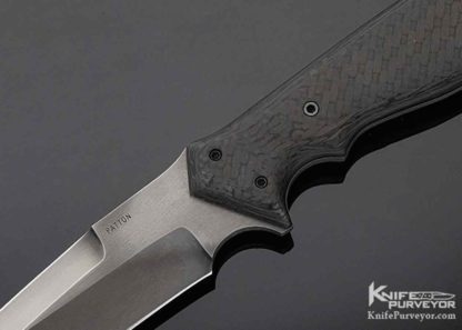 Rob Patton Custom Knife Carbon Fiber Fighter - Image 5