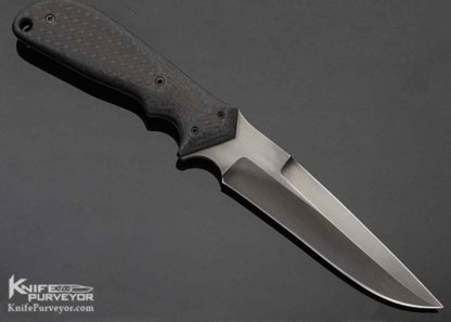 Rob Patton Custom Knife Carbon Fiber Fighter