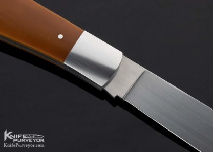 Calvin Robinson Custom Knife Double Bolster Micarta Slipjoint - Image 2