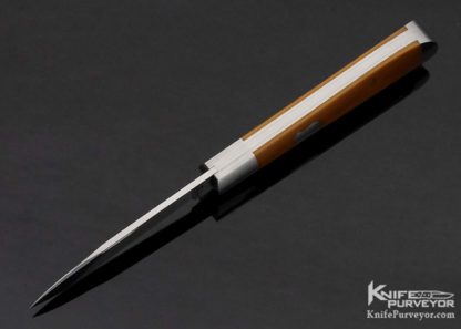 Calvin Robinson Custom Knife Double Bolster Micarta Slipjoint - Image 5