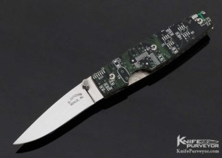 Roy Cutchin Custom Knife Computer Circuit Board Linerlock 10673