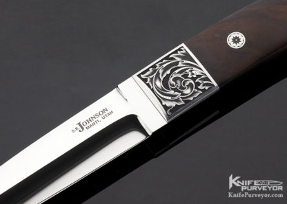 SR Johnson Custom Knife Ironwood Dirk Engraved by Steve Lindsay - Image 2
