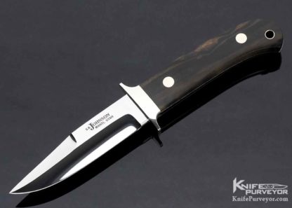 S.R. Johnson Custom Knife Macassar Ebony Gents Chute Knife