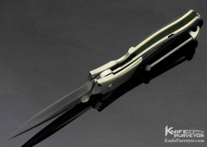 Sal Manaro Custom Knife Deluxe Rush Lightning Strike Carbon Fiber Linerlock - Image 7
