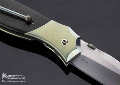 Sal Manaro Custom Knife Deluxe Rush Lightning Strike Carbon Fiber Linerlock - Image 4