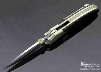 Sal Manaro Custom Knife Deluxe Rush Lightning Strike Carbon Fiber Linerlock - Image 6