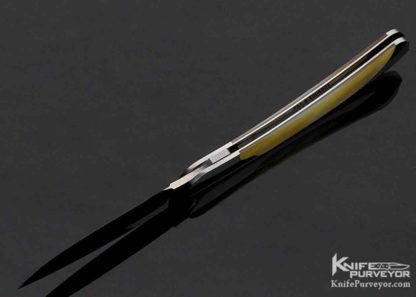 Scott Sawby Custom Knife Gold Lip Pearl Self Lock - Image 7