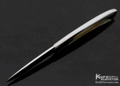 Scott Sawby Custom Knife Gold Lip Pearl Self Lock - Image 6