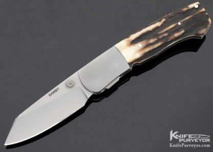 Scott Sawby Custom Knife Stag Combat Utility - Image 3