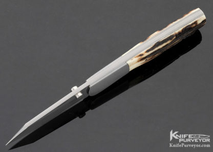 Scott Sawby Custom Knife Stag Combat Utility - Image 2