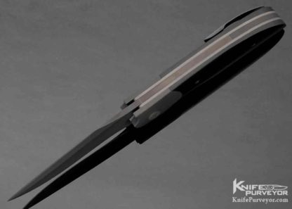 Stan Wilson Custom Knife Parkerized Steel & G10 Non Flipper Flipper - Image 2