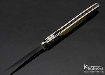 Steve Jernigan Custom Knife Mokume and South Sea Gold Lip Pearl Linerlock - Image 7