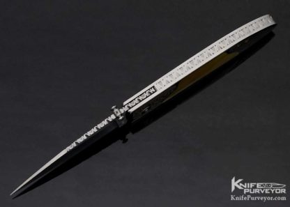 Steve Jernigan Custom Knife Mokume and South Sea Gold Lip Pearl Linerlock - Image 6