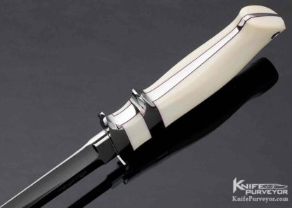 Thad Buchanan Custom Knife Mammoth "Signature Loveless" "Jr. Bear" Subhilt Fighter - Image 5