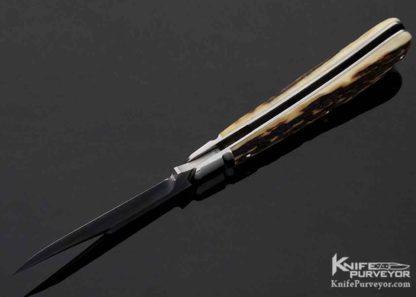 Tony Bose Custom Knife Stag "Lanny's Clip" Slip Joint - Image 2