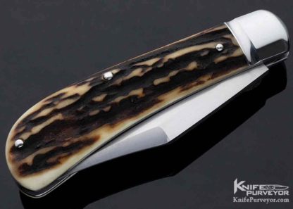 Tony Bose Custom Knife Stag "Lanny's Clip" Slip Joint - Image 4