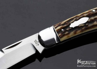 Tony Bose Custom Knife Stag "Lanny's Clip" Slip Joint - Image 8
