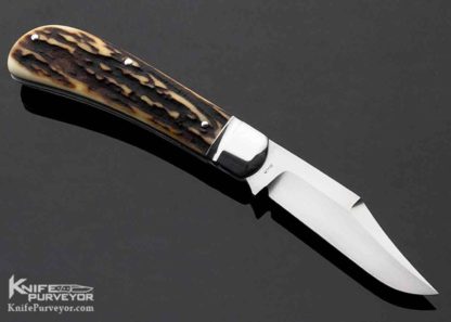 Tony Bose Custom Knife Stag "Lanny's Clip" Slip Joint - Image 6